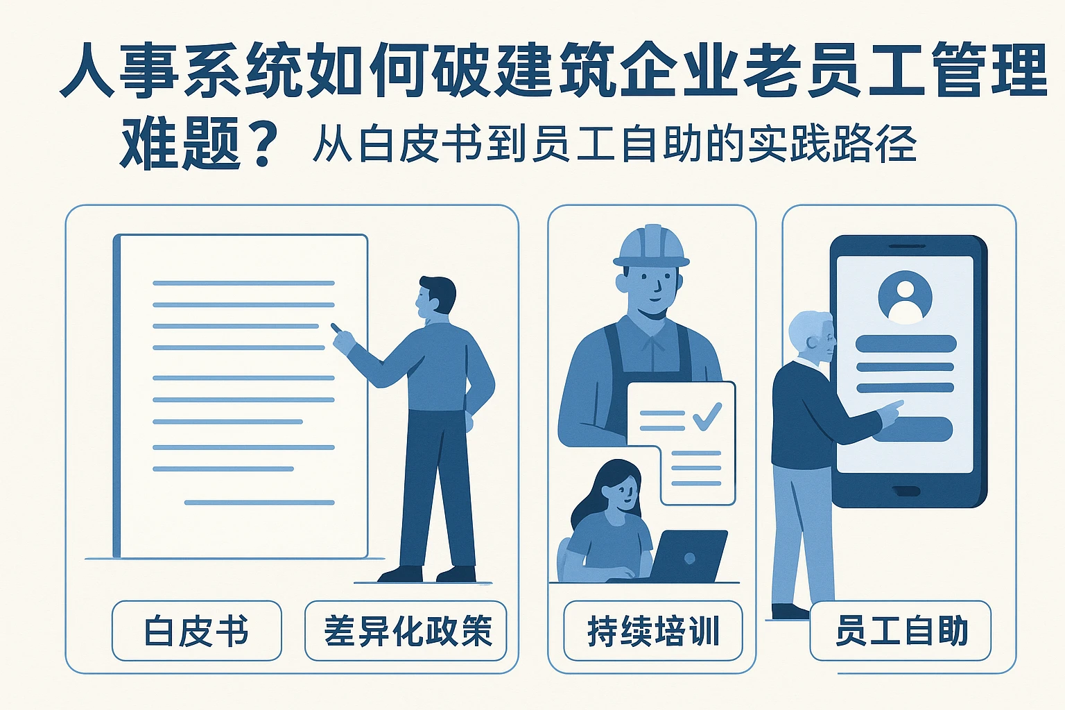 人事系统如何破解建筑企业老员工管理难题？从白皮书到员工自助的实践路径