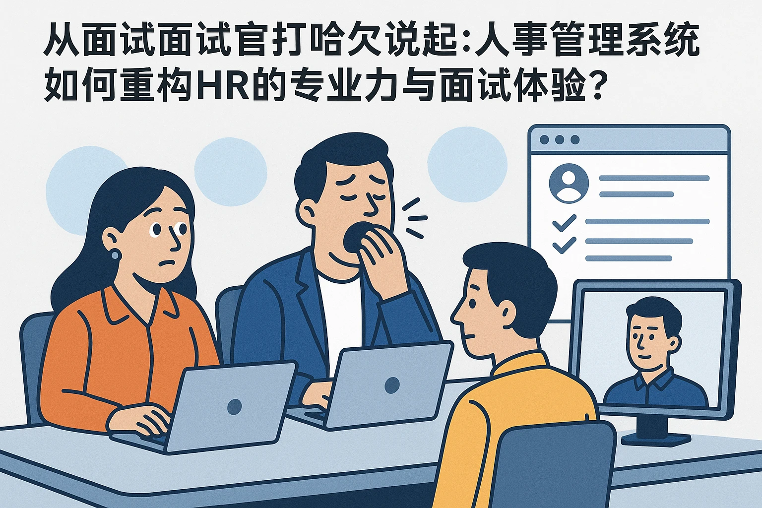 从面试面试官打哈欠说起：人事管理系统如何重构HR的专业力与面试体验？