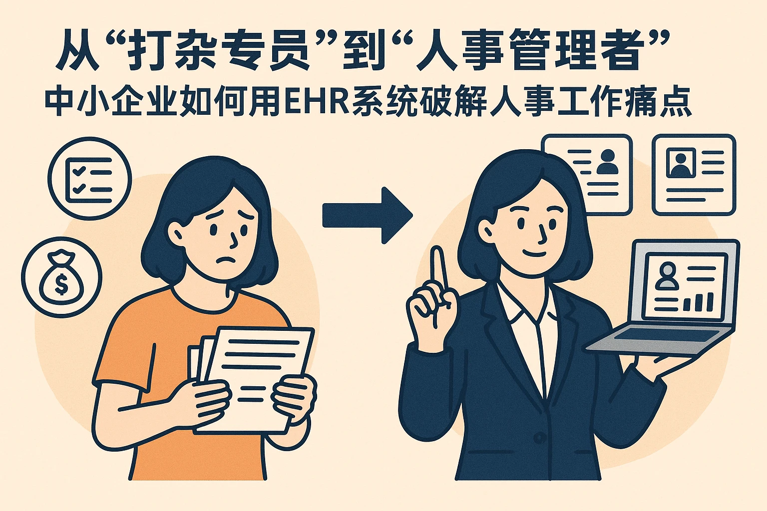 从“打杂专员”到“人事管理者”：中小企业如何用EHR系统破解人事工作痛点
