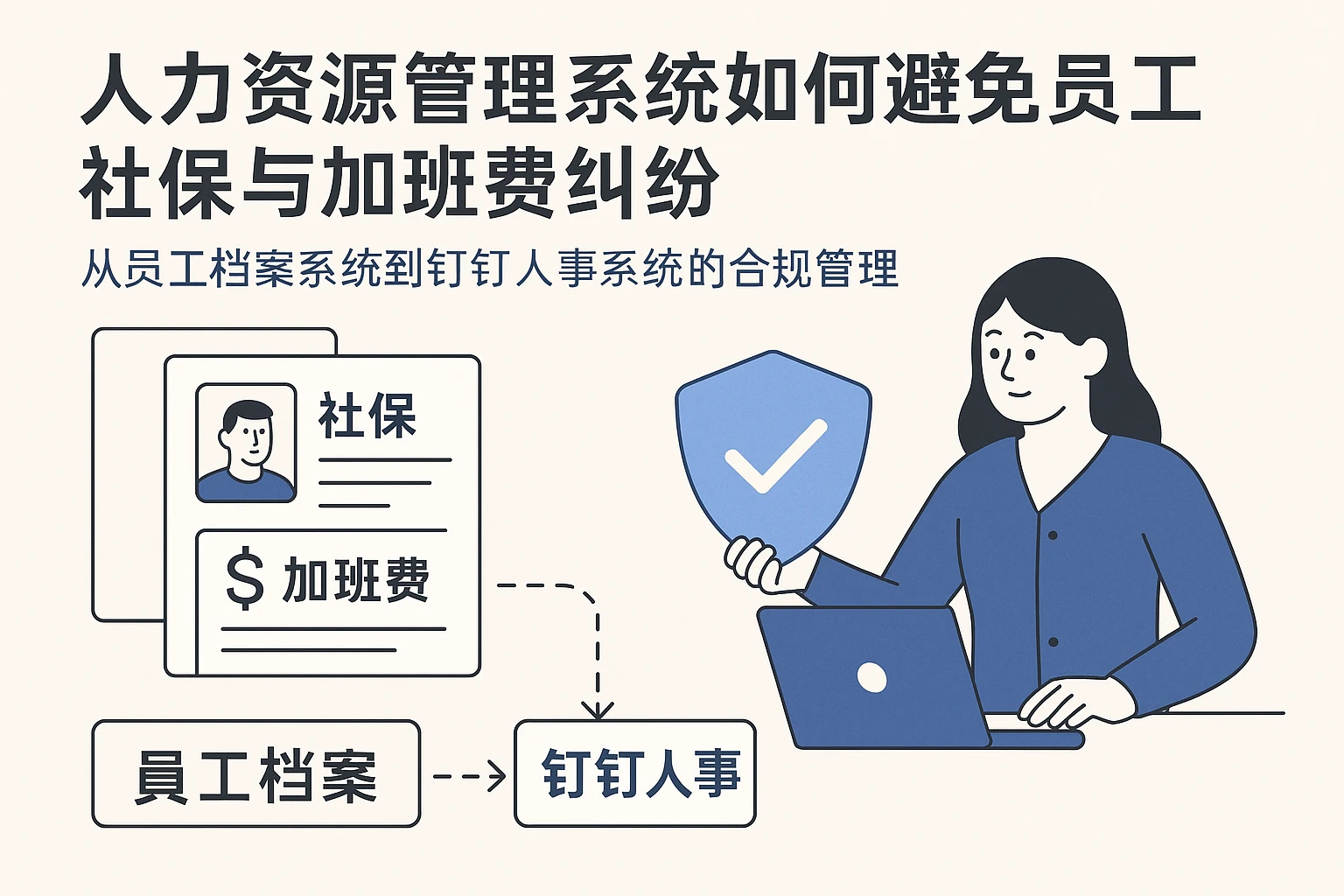 人力资源管理系统如何避免员工社保与加班费纠纷——从员工档案系统到钉钉人事系统的合规管理