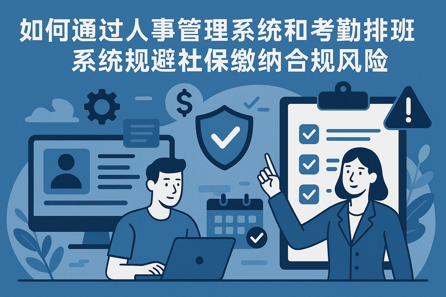 如何通过人事管理系统和考勤排班系统规避社保缴纳合规风险