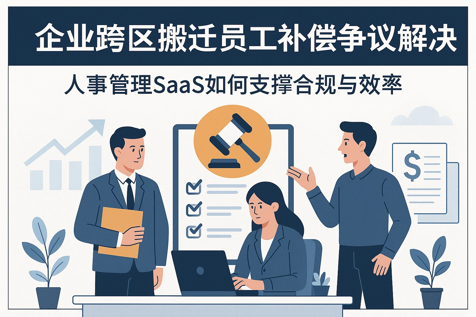 企业跨区搬迁员工补偿争议解决：人事管理SaaS如何支撑合规与效率