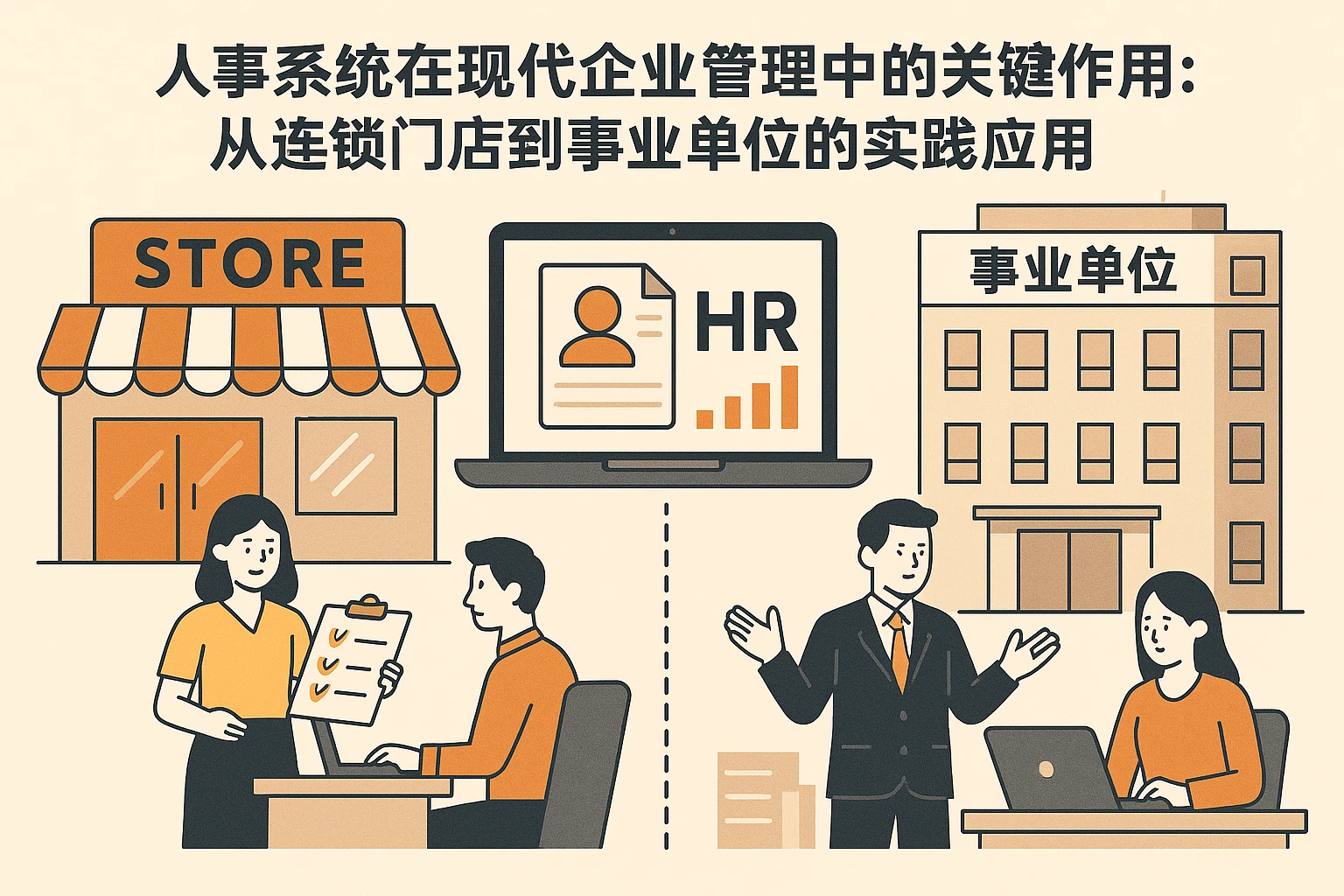人事系统在现代企业管理中的关键作用：从连锁门店到事业单位的实践应用