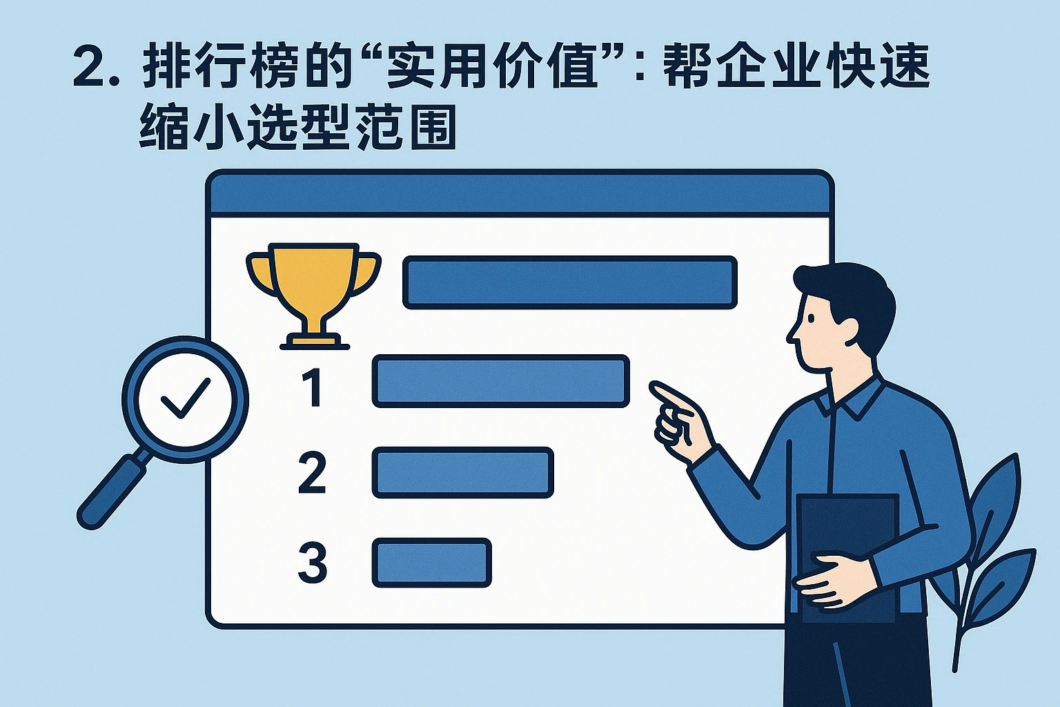 2. 排行榜的“实用价值”：帮企业快速缩小选型范围