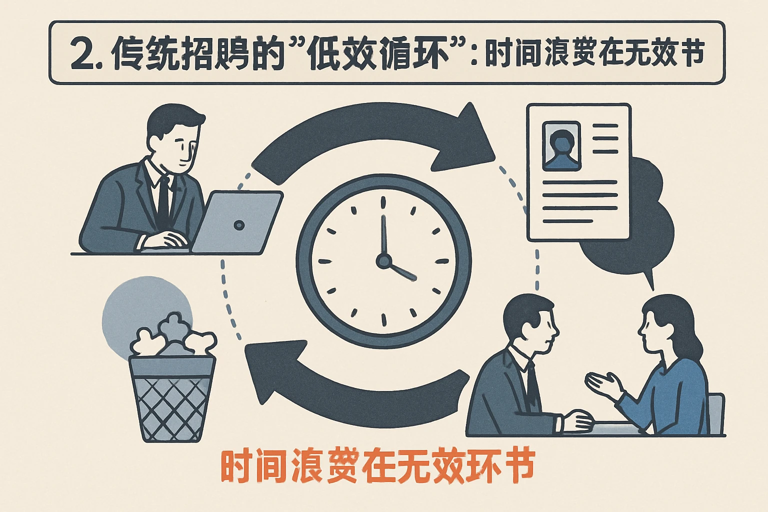 2. 传统招聘的“低效循环”：时间浪费在无效环节
