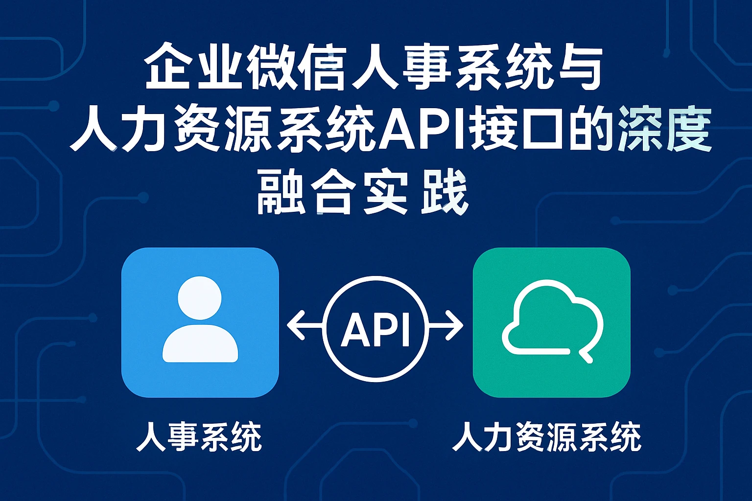 企业微信人事系统与人力资源系统API接口的深度融合实践