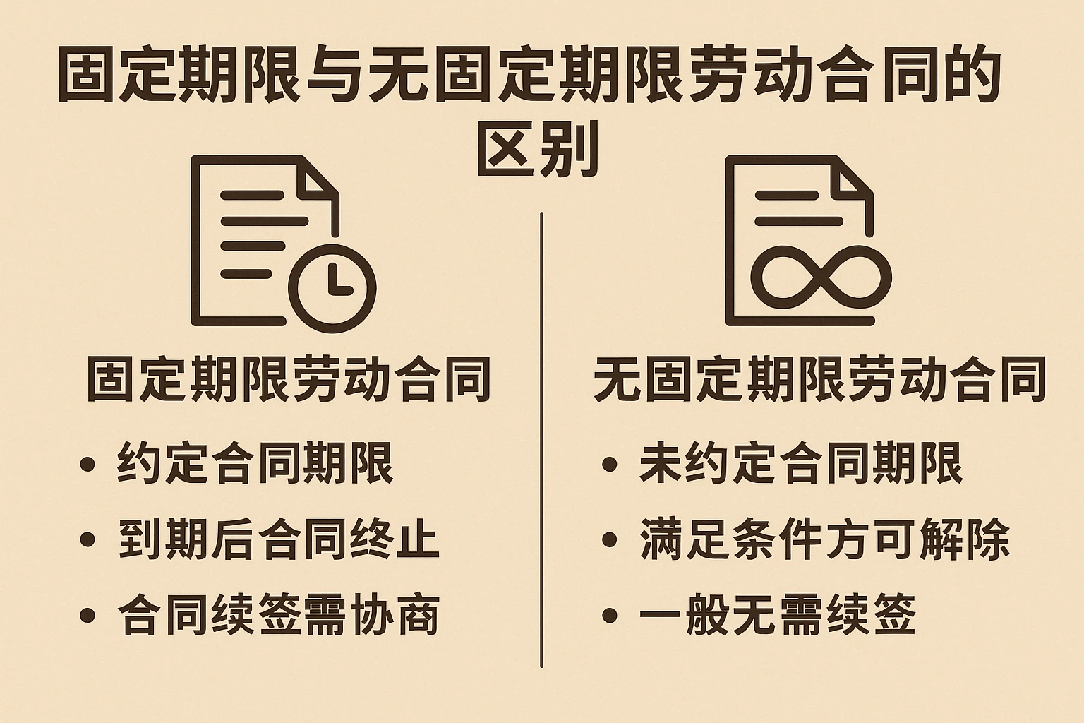 固定期限与无固定期限劳动合同的区别