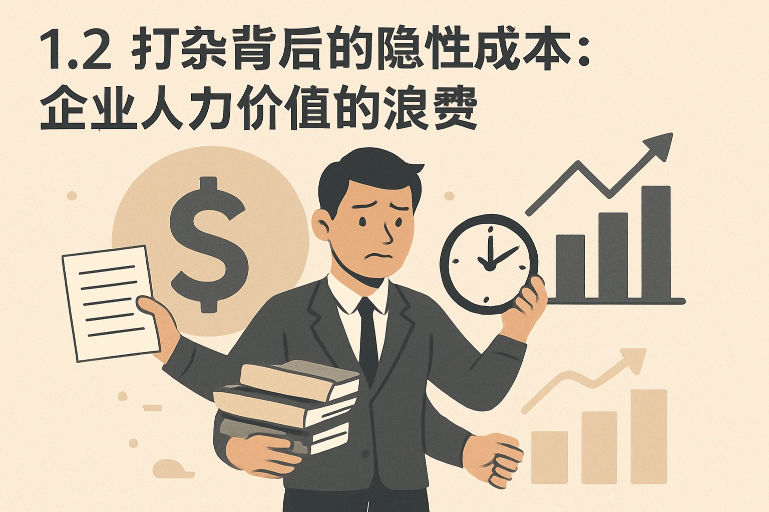 1.2 打杂背后的隐性成本：企业人力价值的浪费