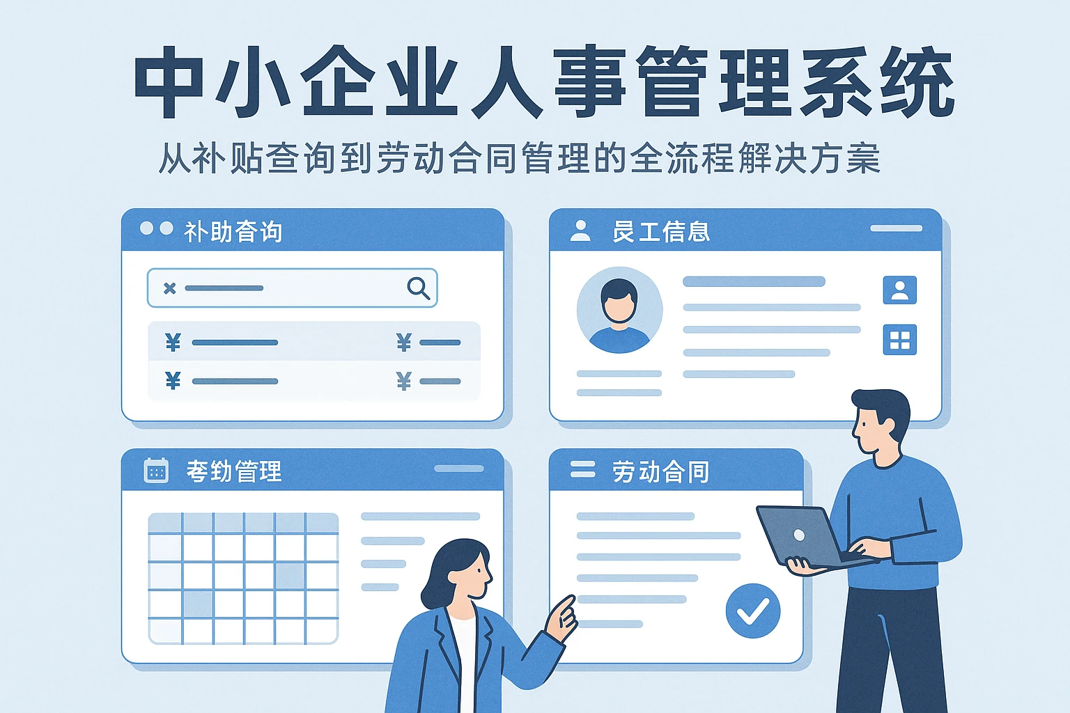 中小企业人事管理系统：从补贴查询到劳动合同管理的全流程解决方案