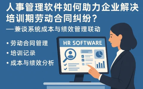 人事管理软件如何助力企业解决培训期劳动合同纠纷？——兼谈系统成本与绩效管理联动