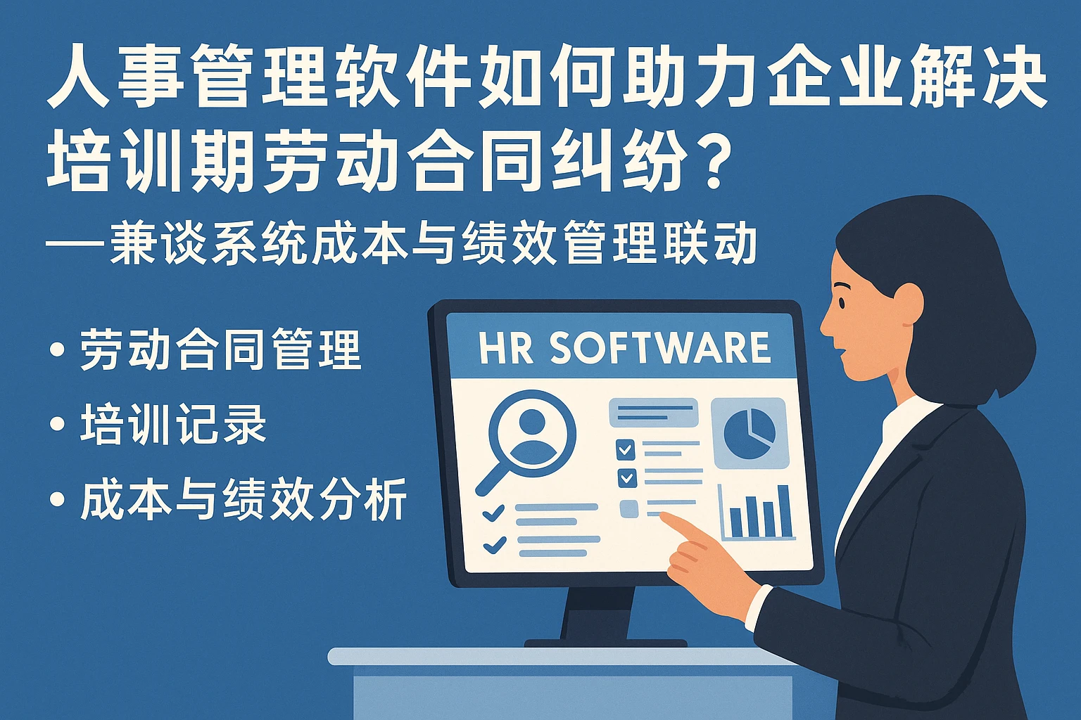 人事管理软件如何助力企业解决培训期劳动合同纠纷？——兼谈系统成本与绩效管理联动