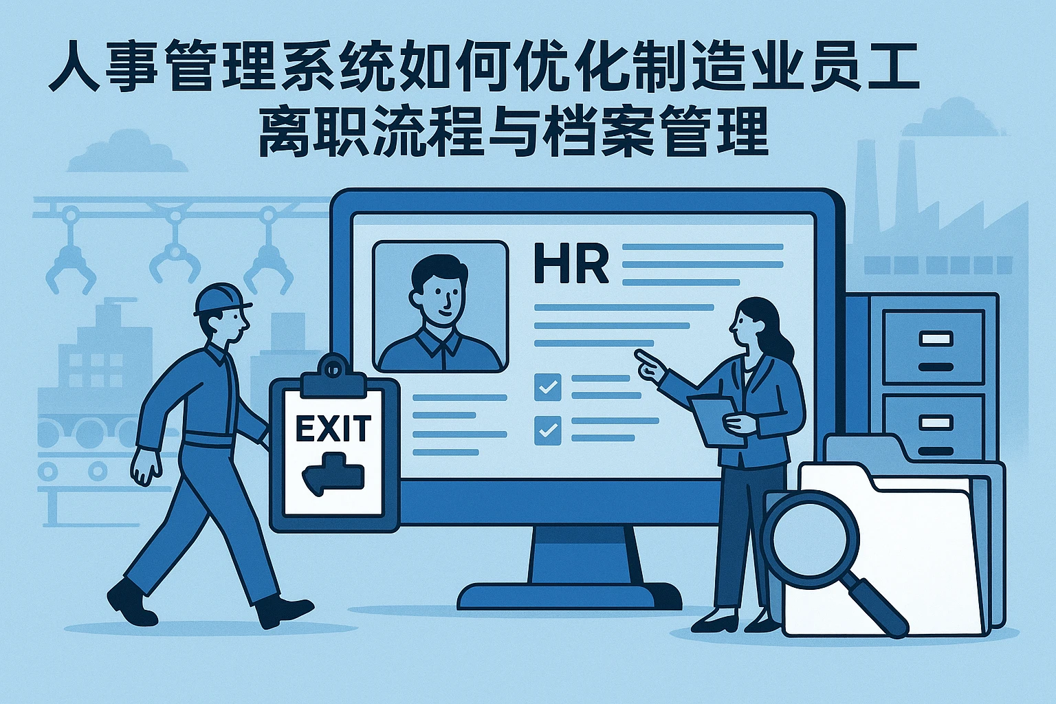 人事管理系统如何优化制造业员工离职流程与档案管理
