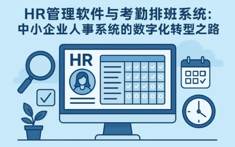 HR管理软件与考勤排班系统：中小企业人事系统的数字化转型之路