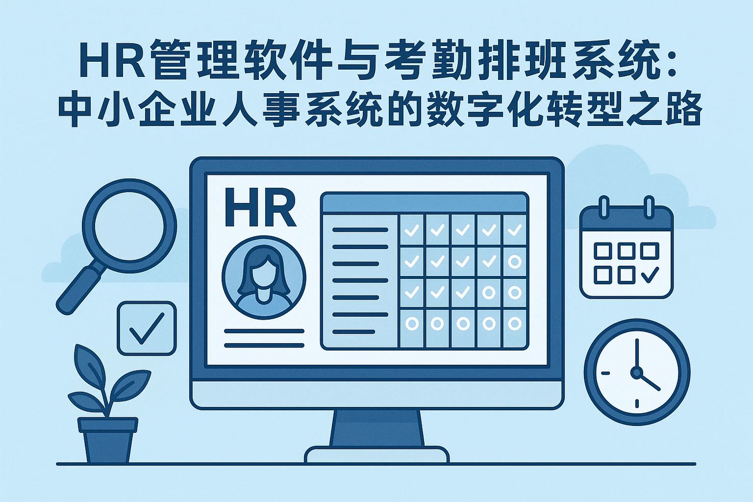HR管理软件与考勤排班系统：中小企业人事系统的数字化转型之路