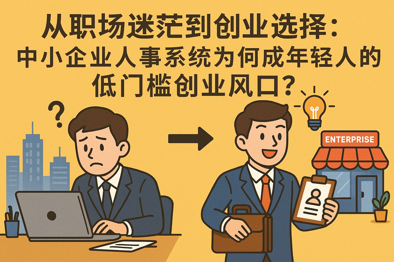 从职场迷茫到创业选择：中小企业人事系统为何成年轻人的低门槛创业风口？