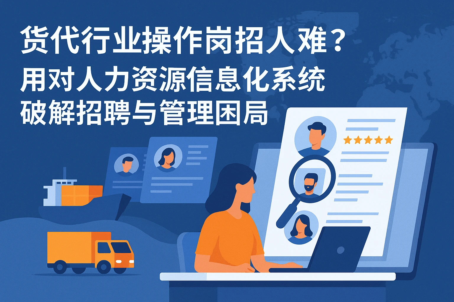 货代行业操作岗招人难？用对人力资源信息化系统，破解招聘与管理困局