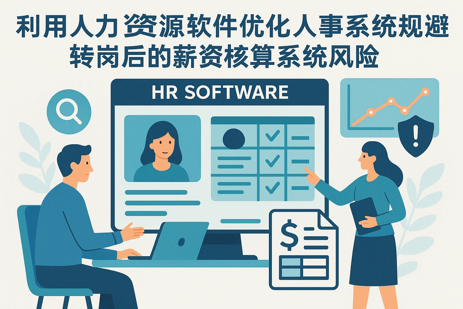 利用人力资源软件优化人事系统演示,规避转岗后的薪资核算系统风险