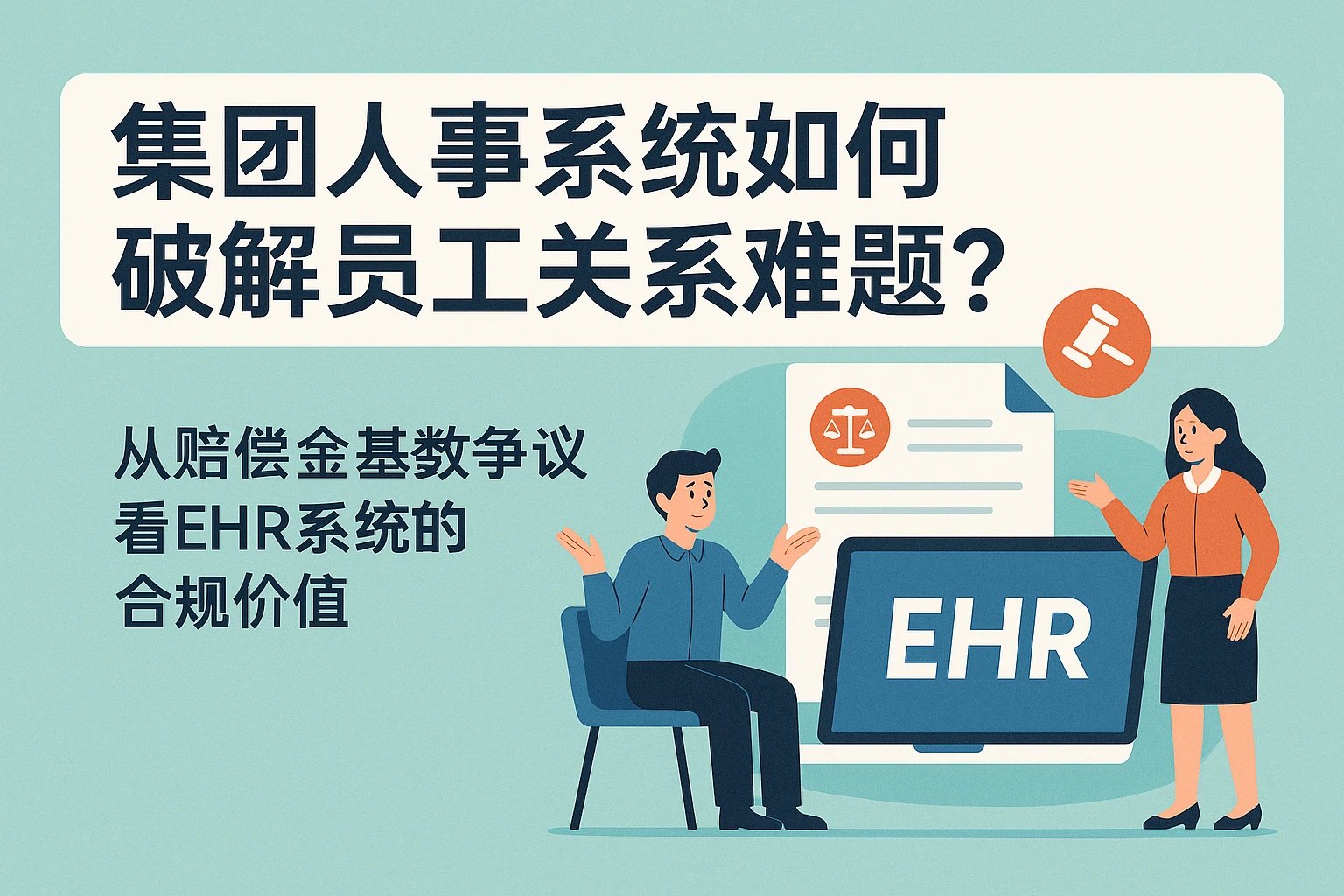 集团人事系统如何破解员工关系难题？从赔偿金基数争议看EHR系统的合规价值