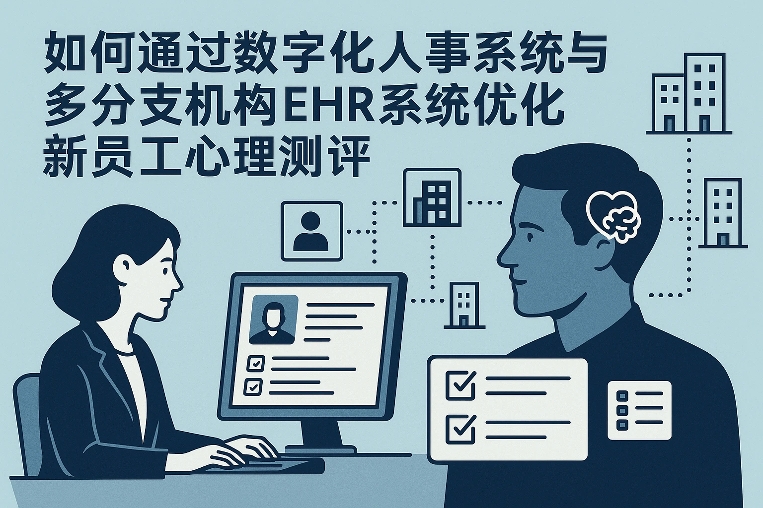 如何通过数字化人事系统与多分支机构EHR系统优化新员工心理测评