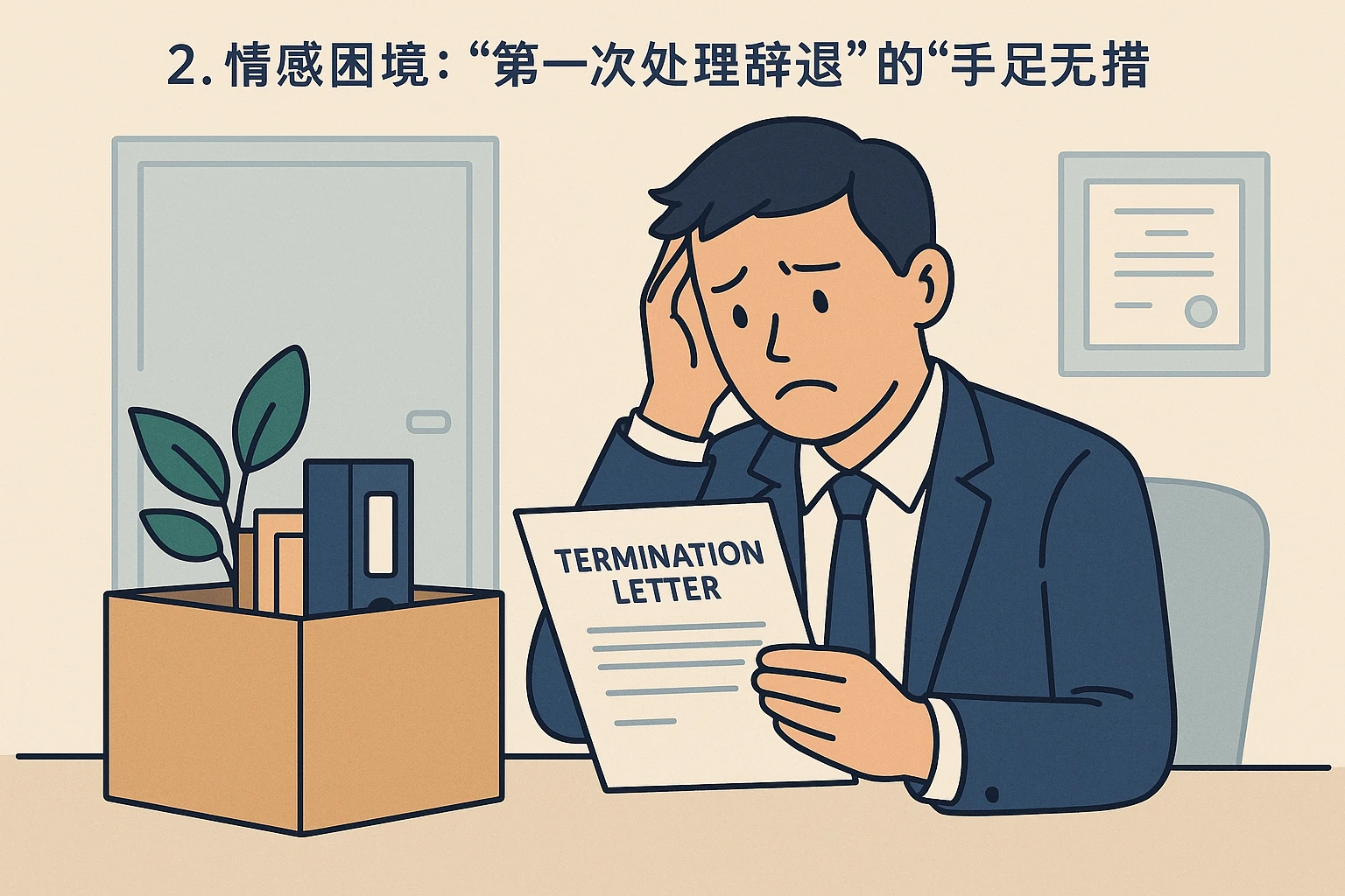 2. 情感困境：“第一次处理辞退”的“手足无措”