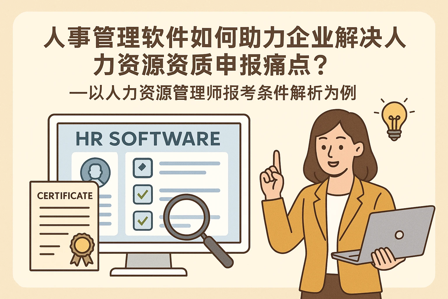 人事管理软件如何助力企业解决人力资源资质申报痛点？——以人力资源管理师报考条件解析为例