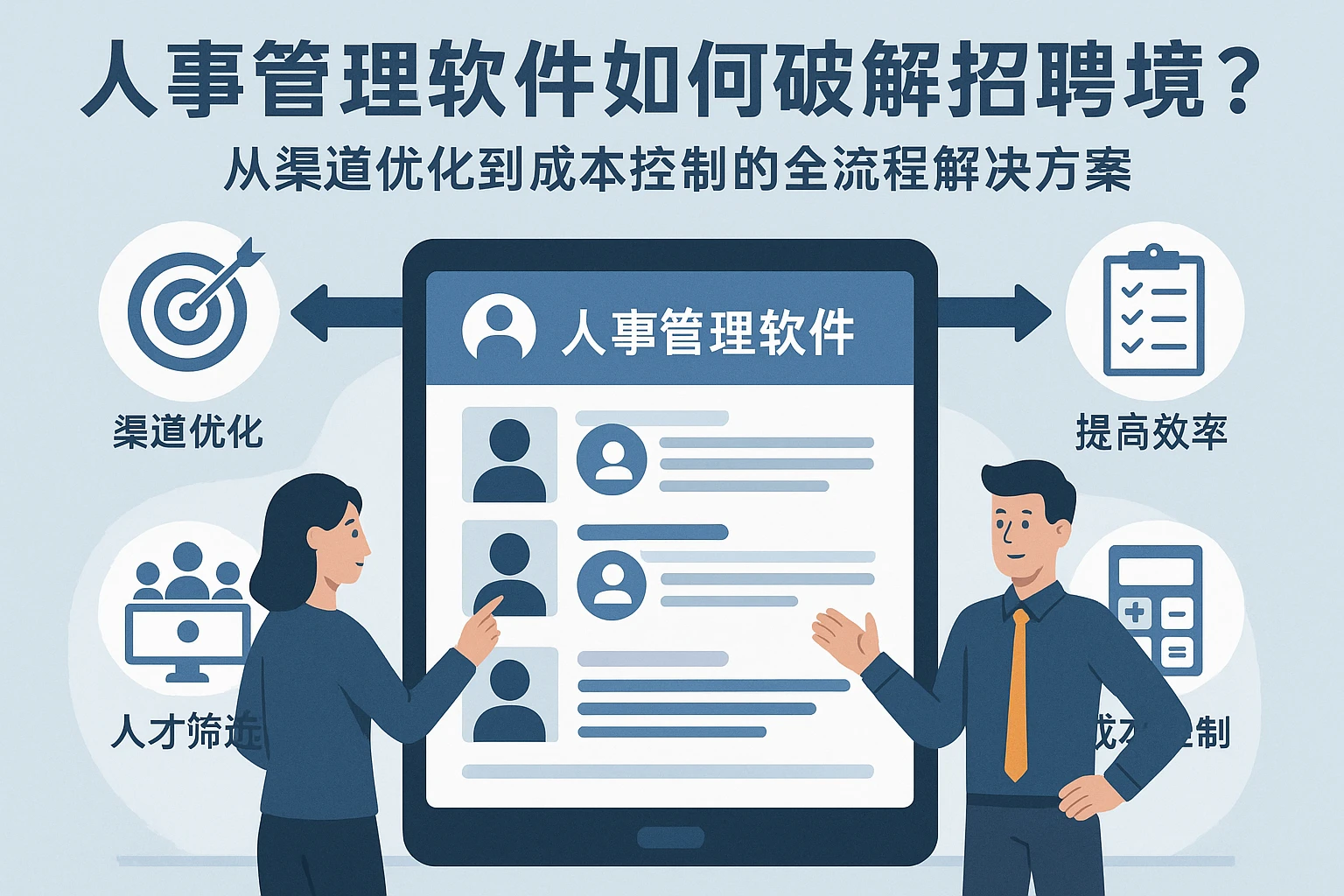 人事管理软件如何破解招聘困境？从渠道优化到成本控制的全流程解决方案