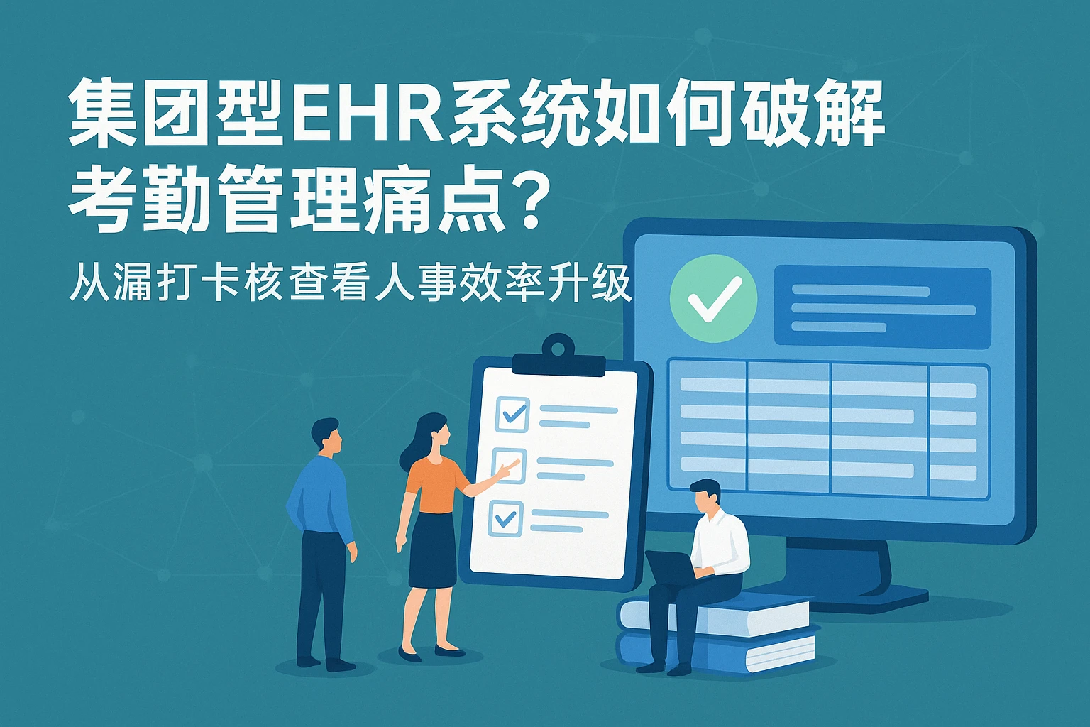 集团型EHR系统如何破解考勤管理痛点?从漏打卡核查看人事效率升级