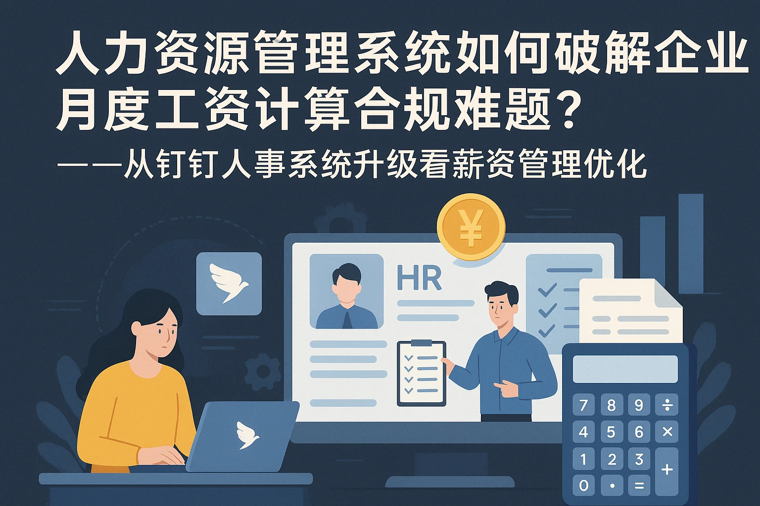 人力资源管理系统如何破解企业月度工资计算合规难题？——从钉钉人事系统升级看薪资管理优化