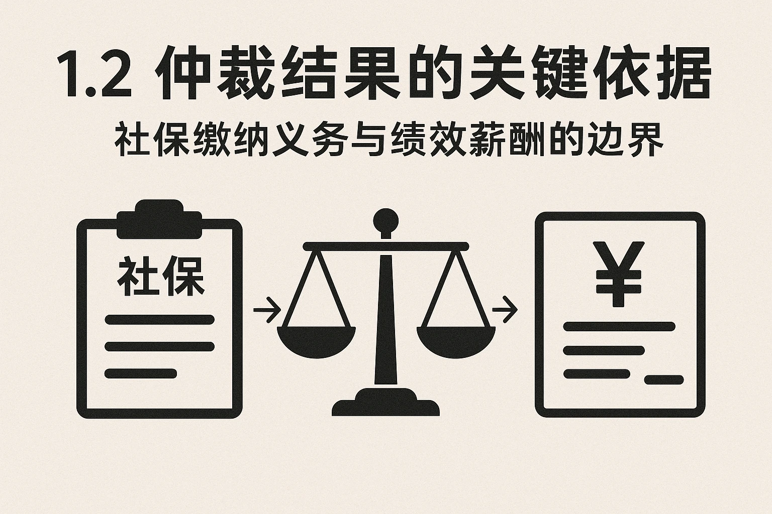 1.2 仲裁结果的关键依据：社保缴纳义务与绩效薪酬的边界
