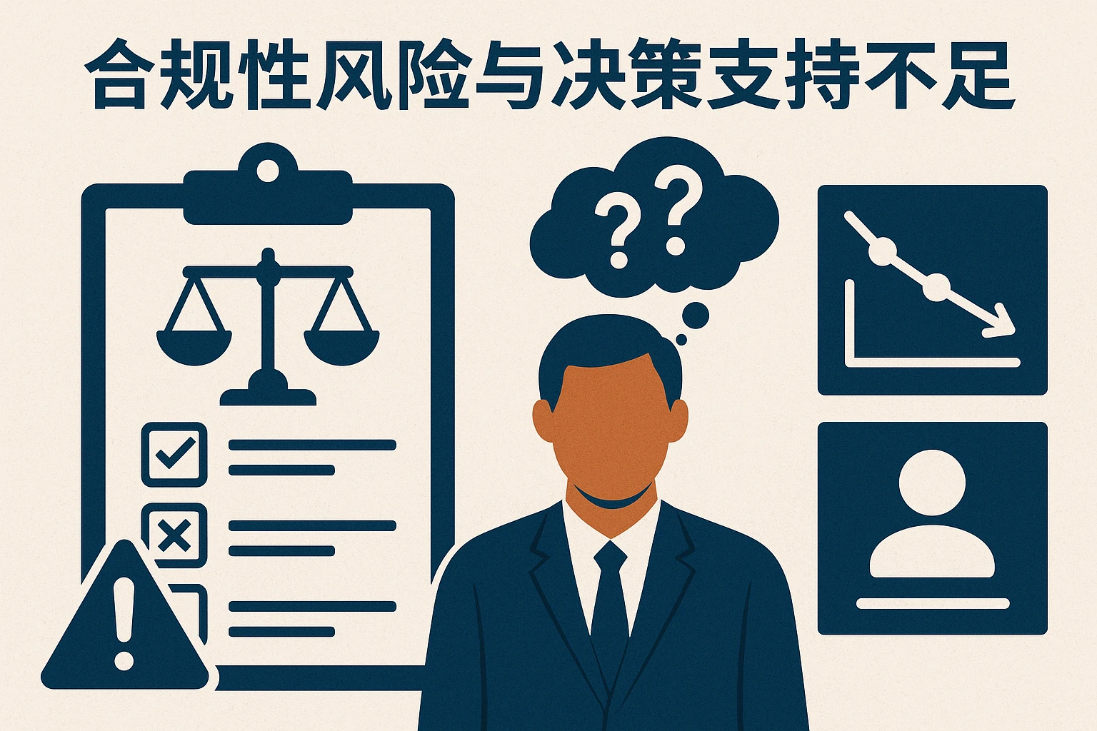 合规性风险与决策支持不足