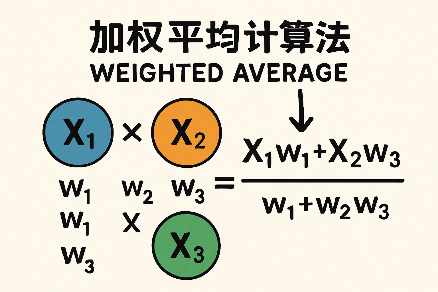 加权平均计算法