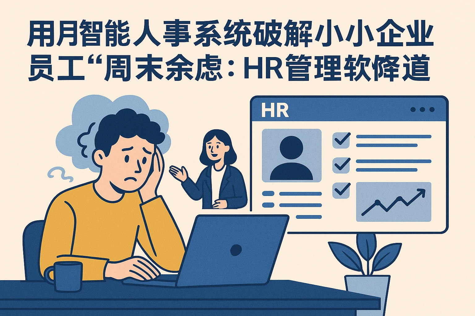 用智能人事系统破解中小企业员工“周末焦虑”：HR管理软件的降负之道