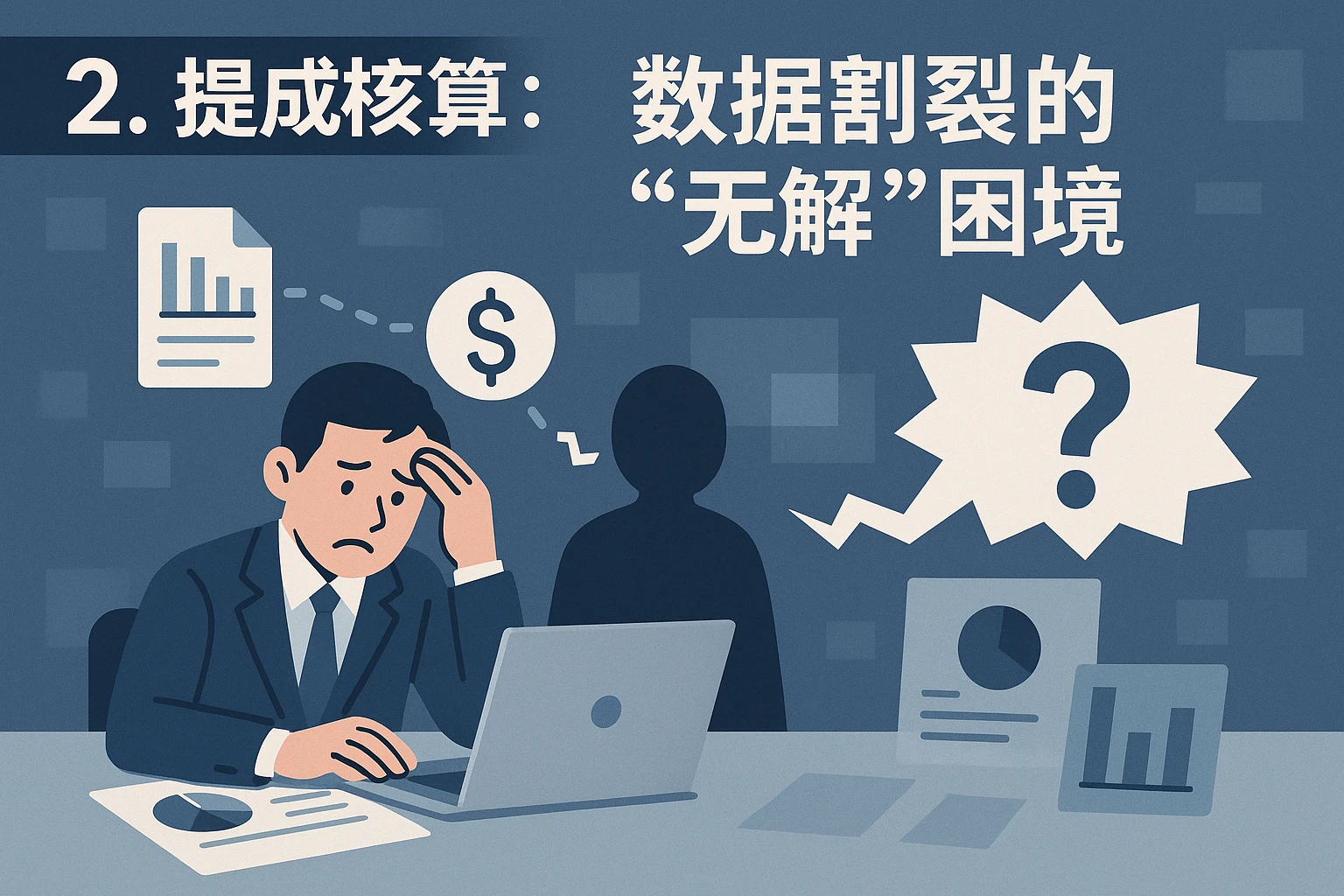 2. 提成核算：数据割裂的“无解”困境