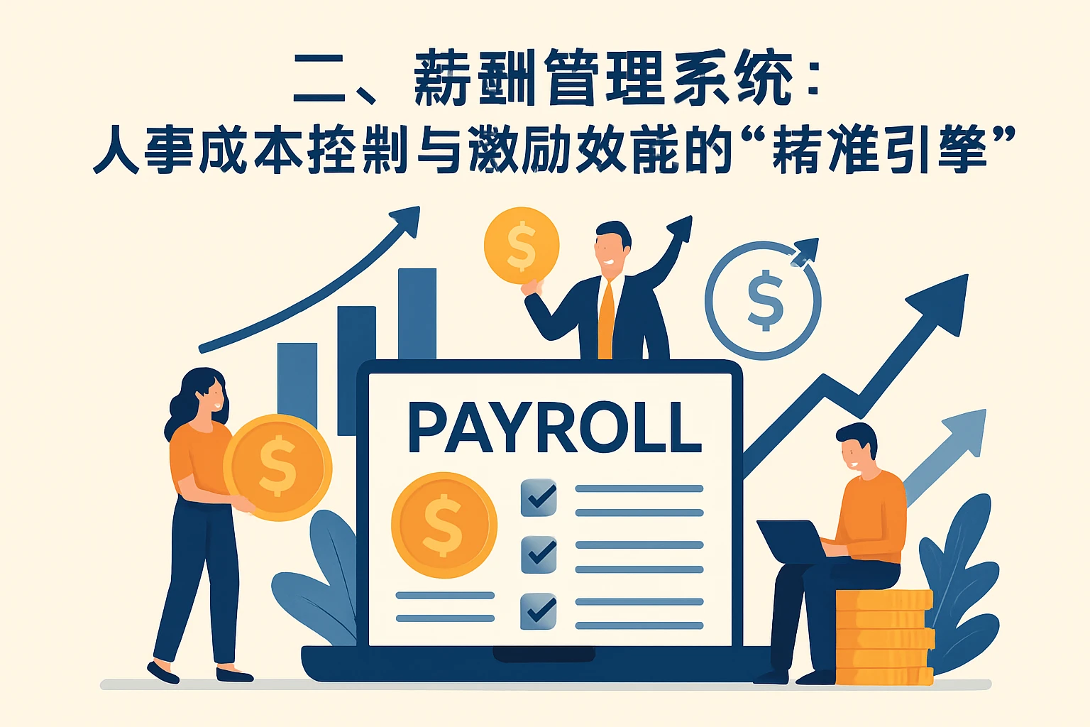 二、薪酬管理系统：人事成本控制与激励效能的“精准引擎”
