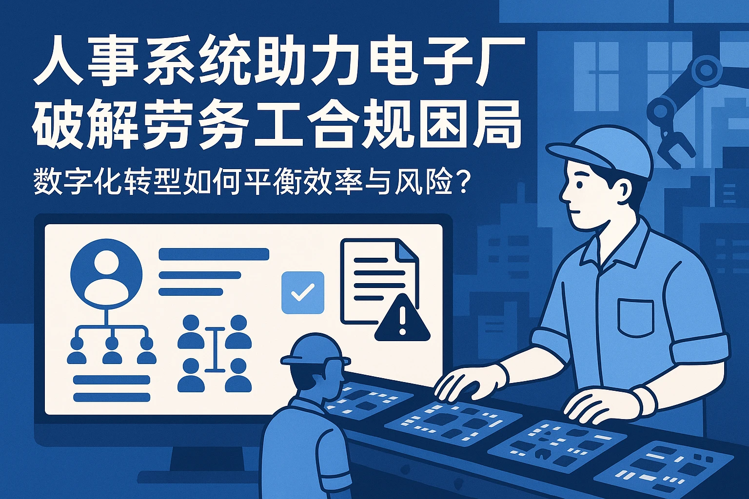 人事系统助力电子厂破解劳务工合规困局:数字化转型如何平衡效率与风险?