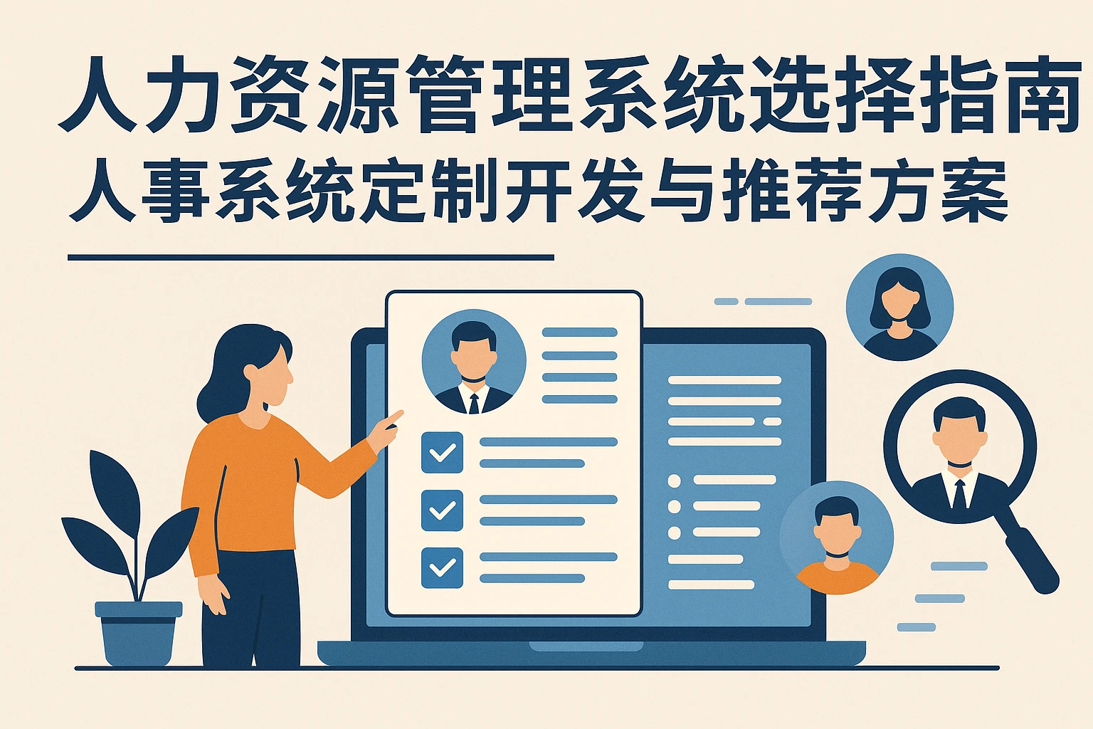 人力资源管理系统选择指南：人事系统定制开发与推荐方案