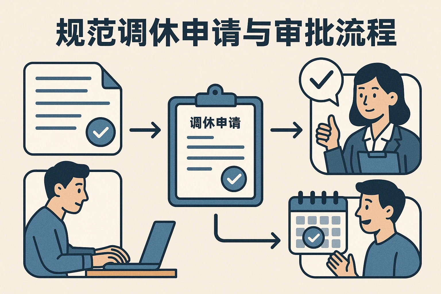 2. 规范调休申请与审批流程