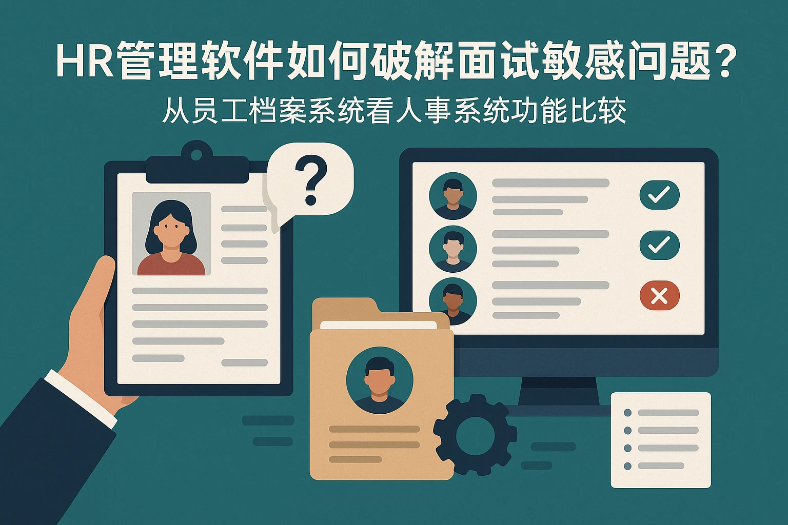 HR管理软件如何破解面试敏感问题?从员工档案系统看人事系统功能比较