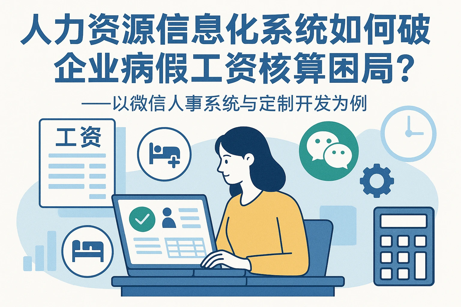 人力资源信息化系统如何破解企业病假工资核算困局?——以微信人事系统与定制开发为例