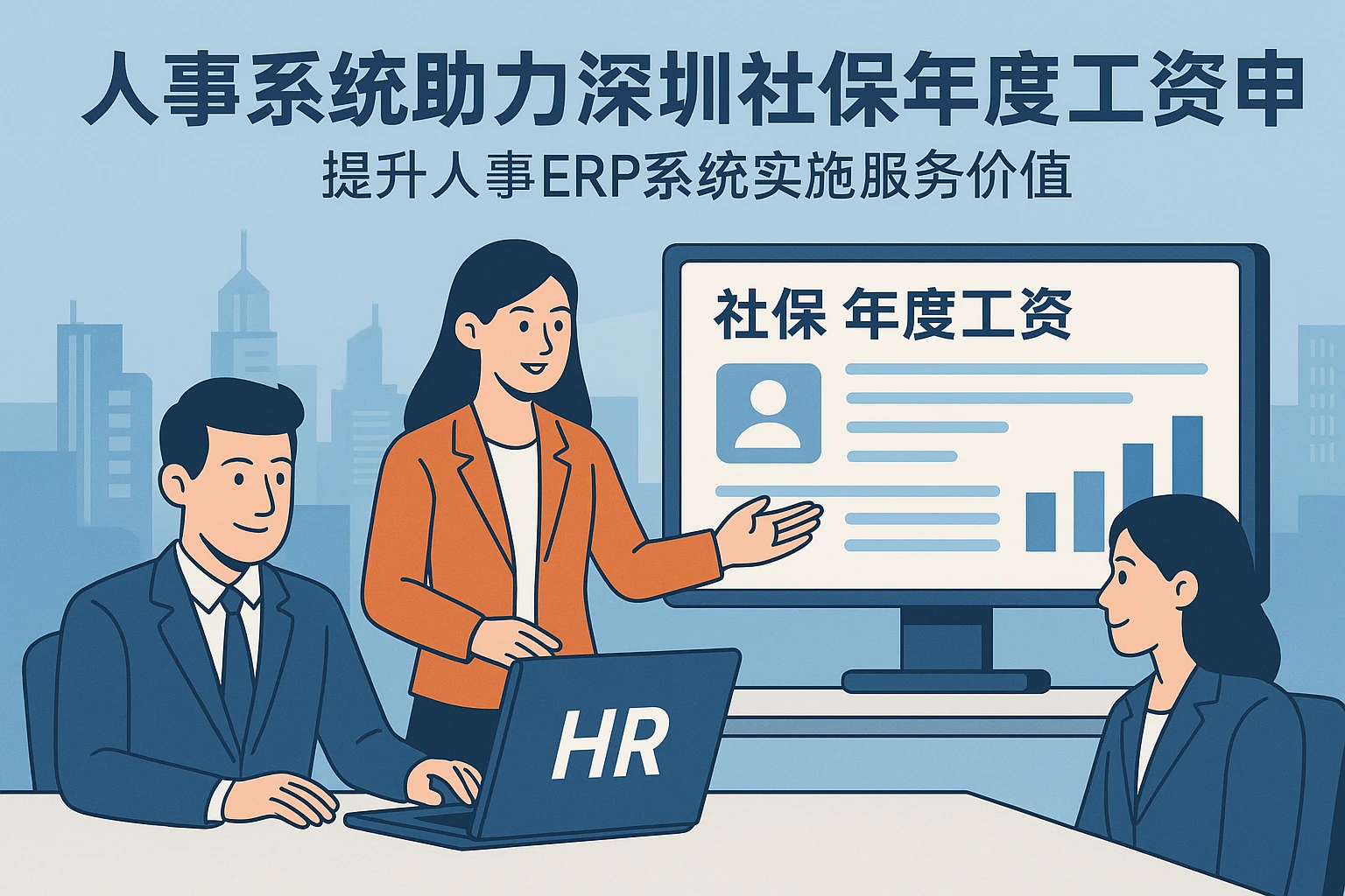 人事系统助力深圳社保年度工资申报,提升人事ERP系统实施服务价值