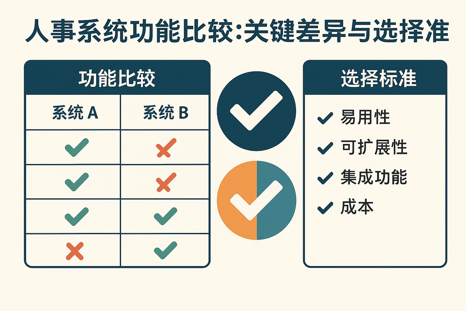 人事系统功能比较:关键差异与选择标准