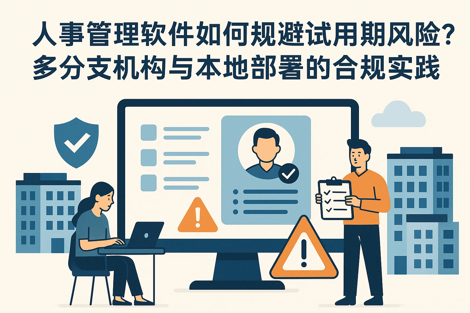 人事管理软件如何规避试用期风险?多分支机构与本地部署的合规实践