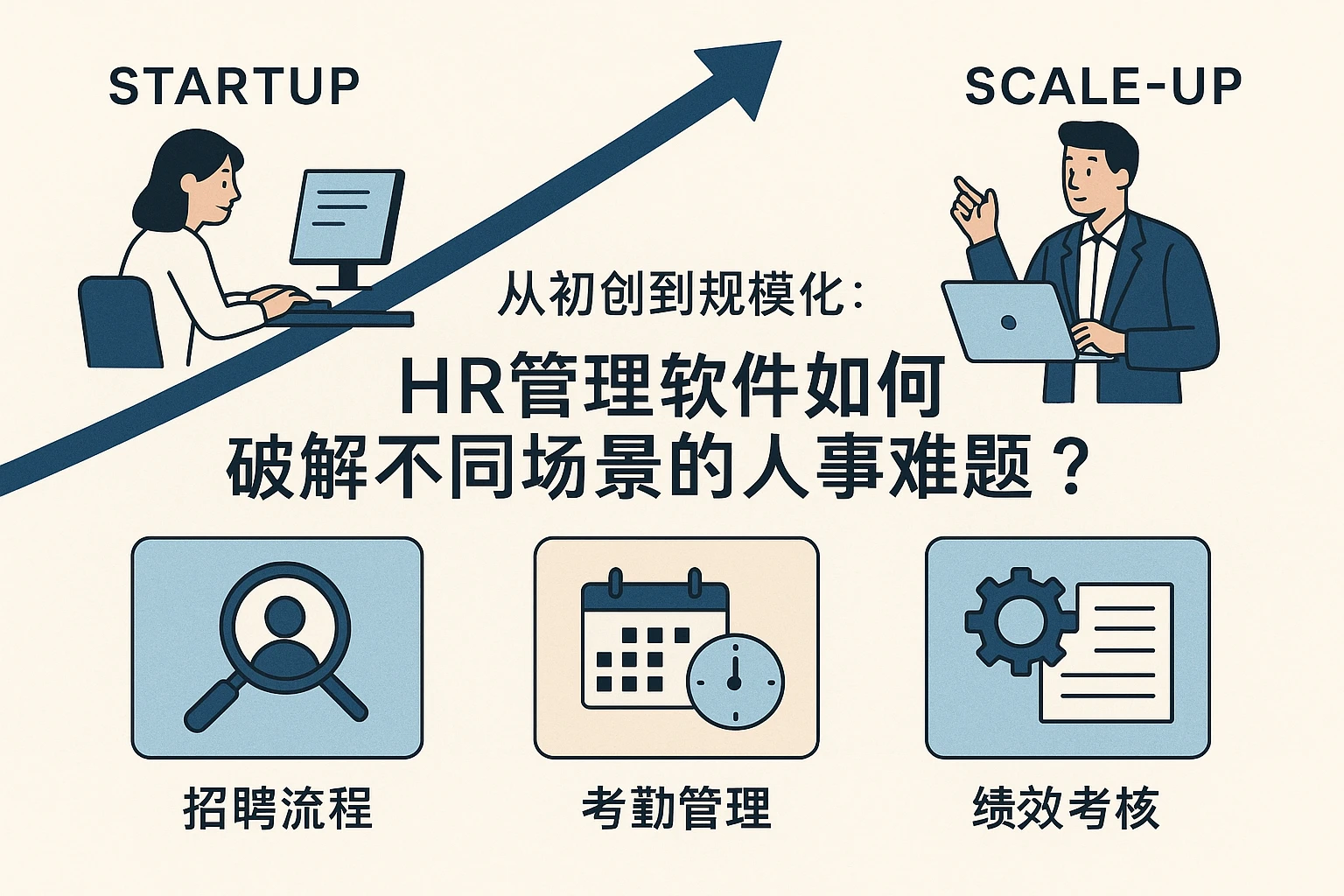 从初创到规模化:HR管理软件如何破解不同场景的人事难题?