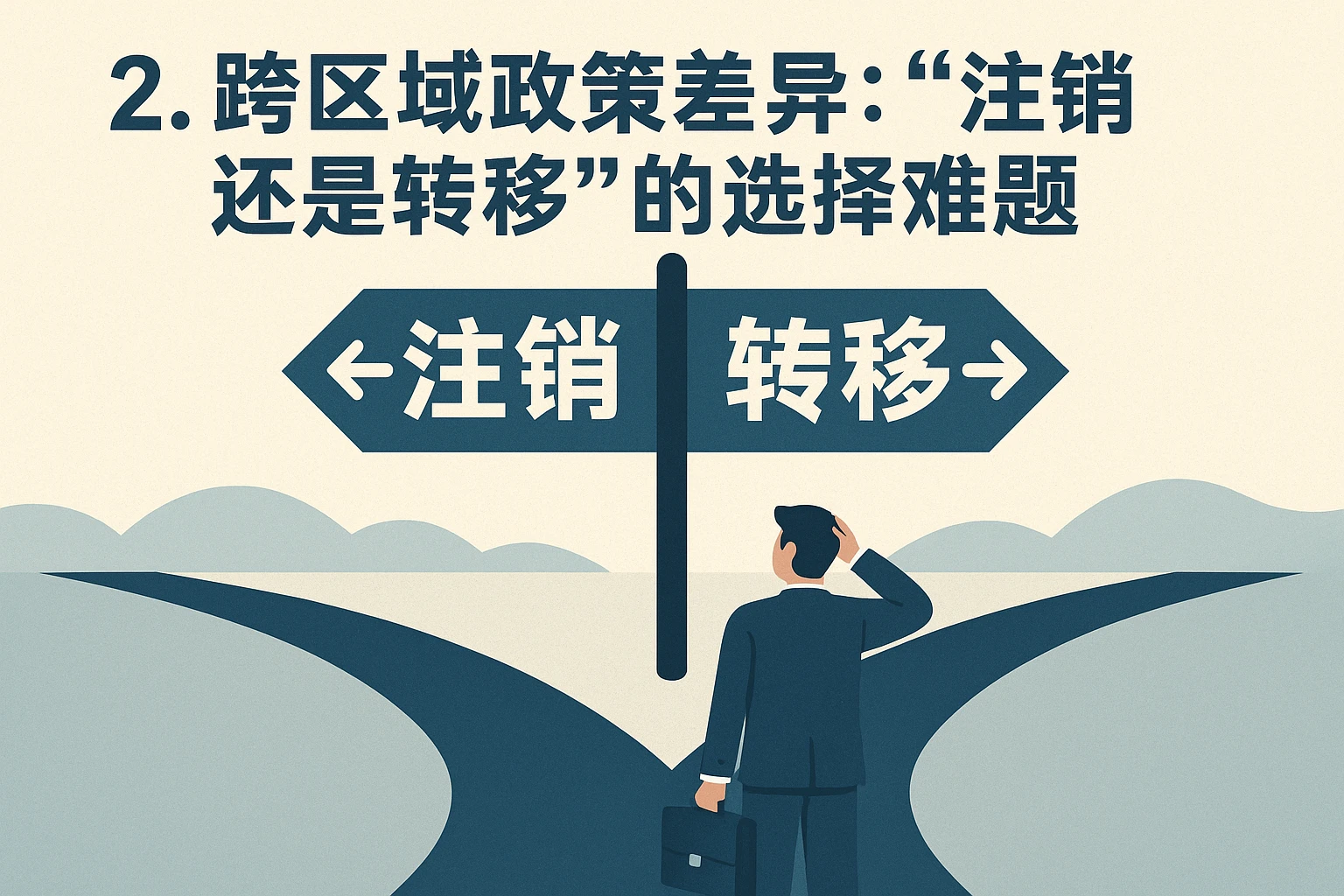 2. 跨区域政策差异：“注销还是转移”的选择难题