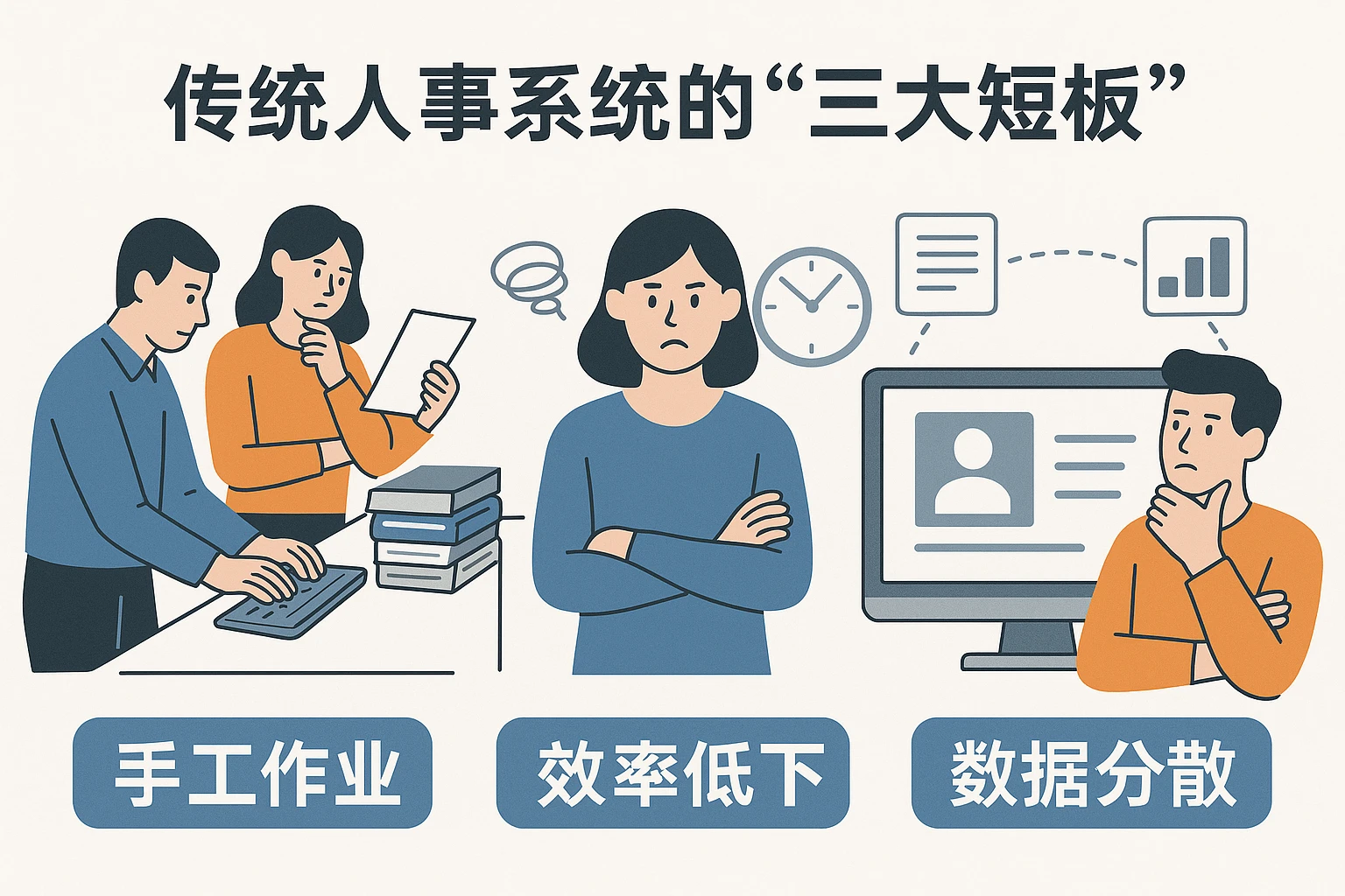 2. 传统人事系统的“三大短板”