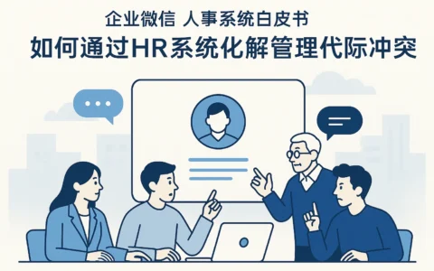 企业微信人事系统白皮书：如何通过HR系统化解管理代际冲突
