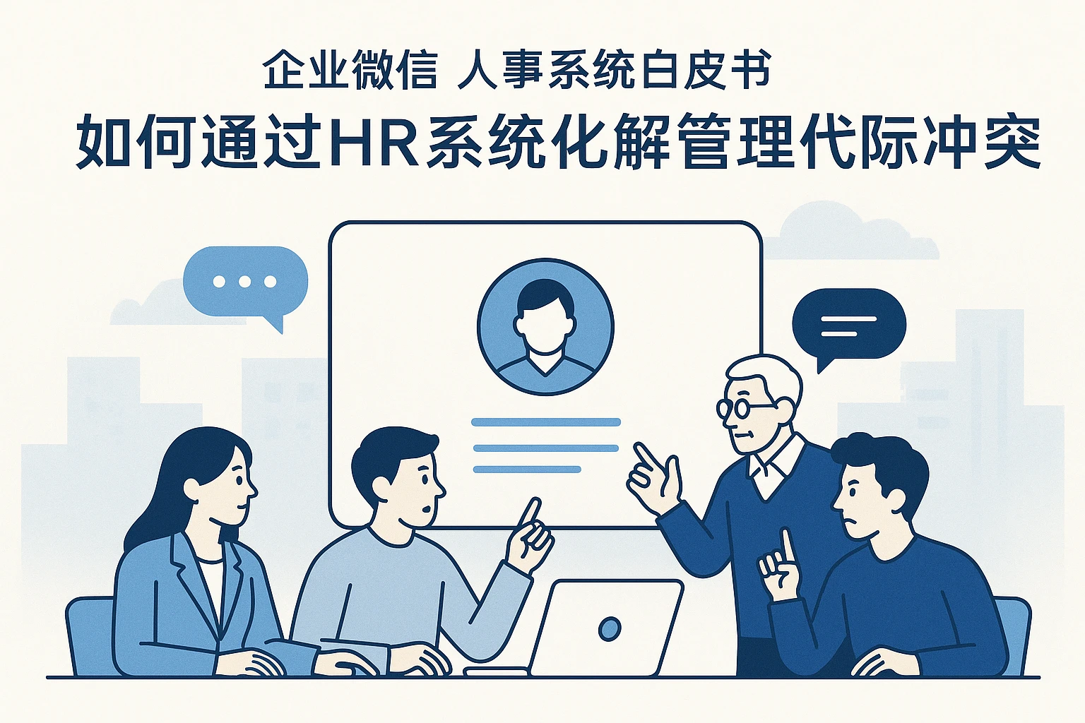 企业微信人事系统白皮书：如何通过HR系统化解管理代际冲突