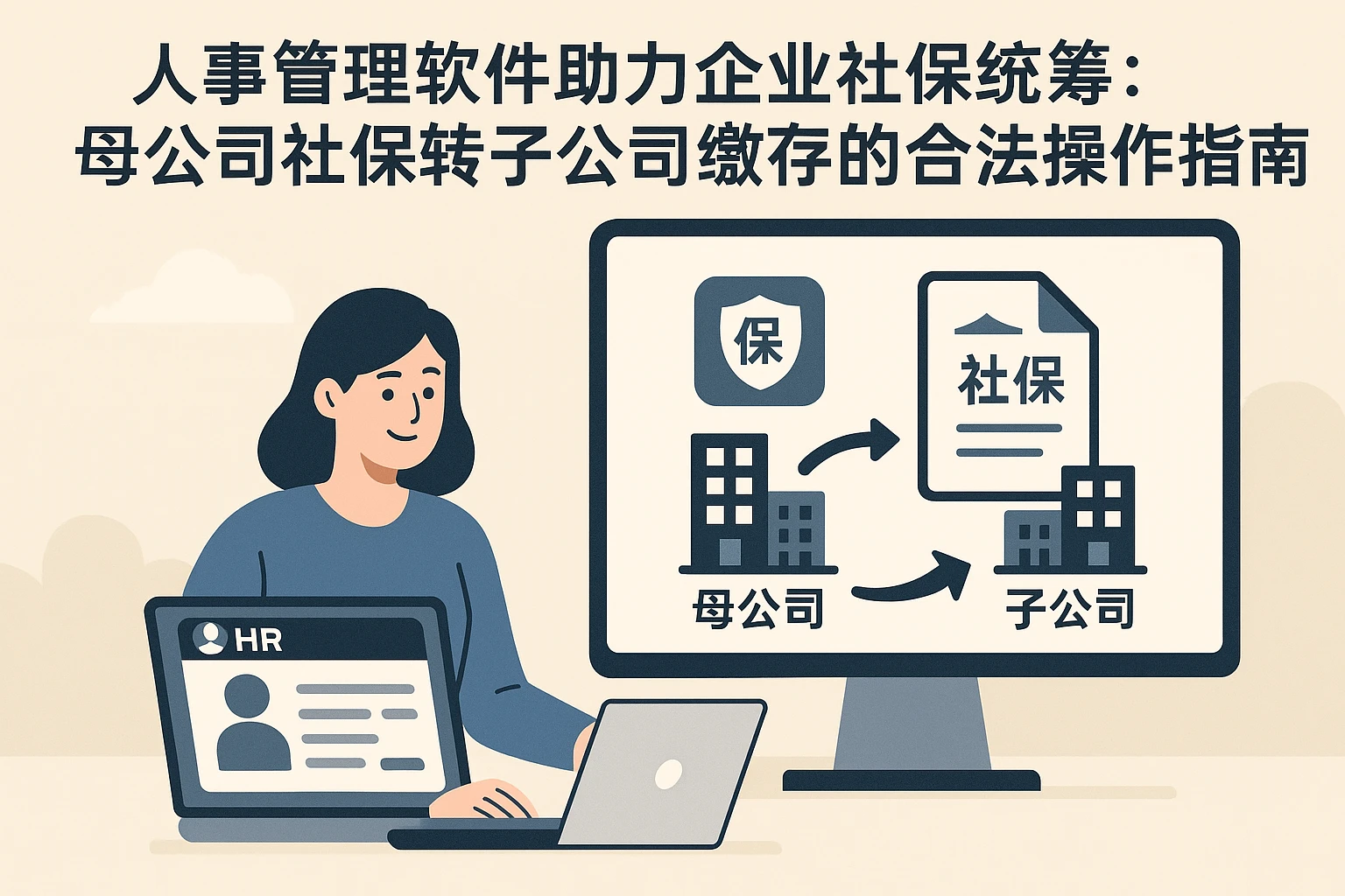 人事管理软件助力企业社保统筹：母公司社保转子公司缴存的合法操作指南