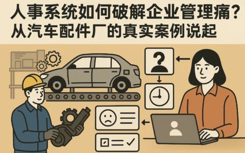 人事系统如何破解企业管理痛点？从汽车配件厂的真实案例说起
