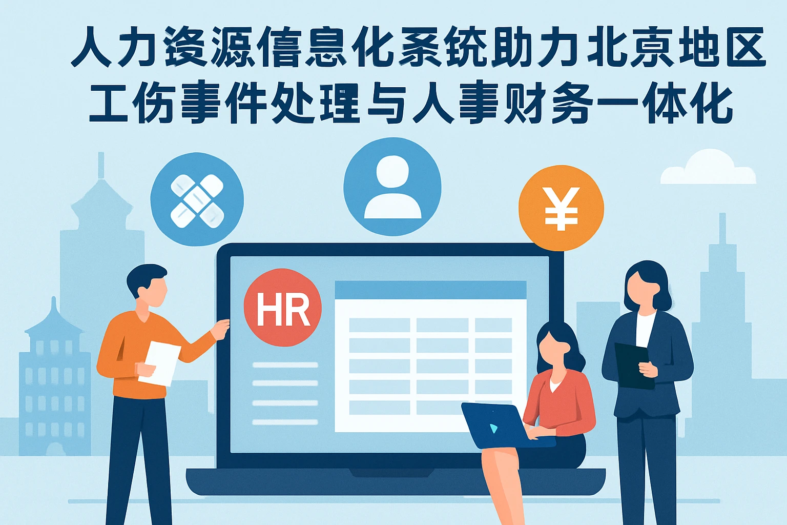 人力资源信息化系统助力北京地区工伤事件处理与人事财务一体化